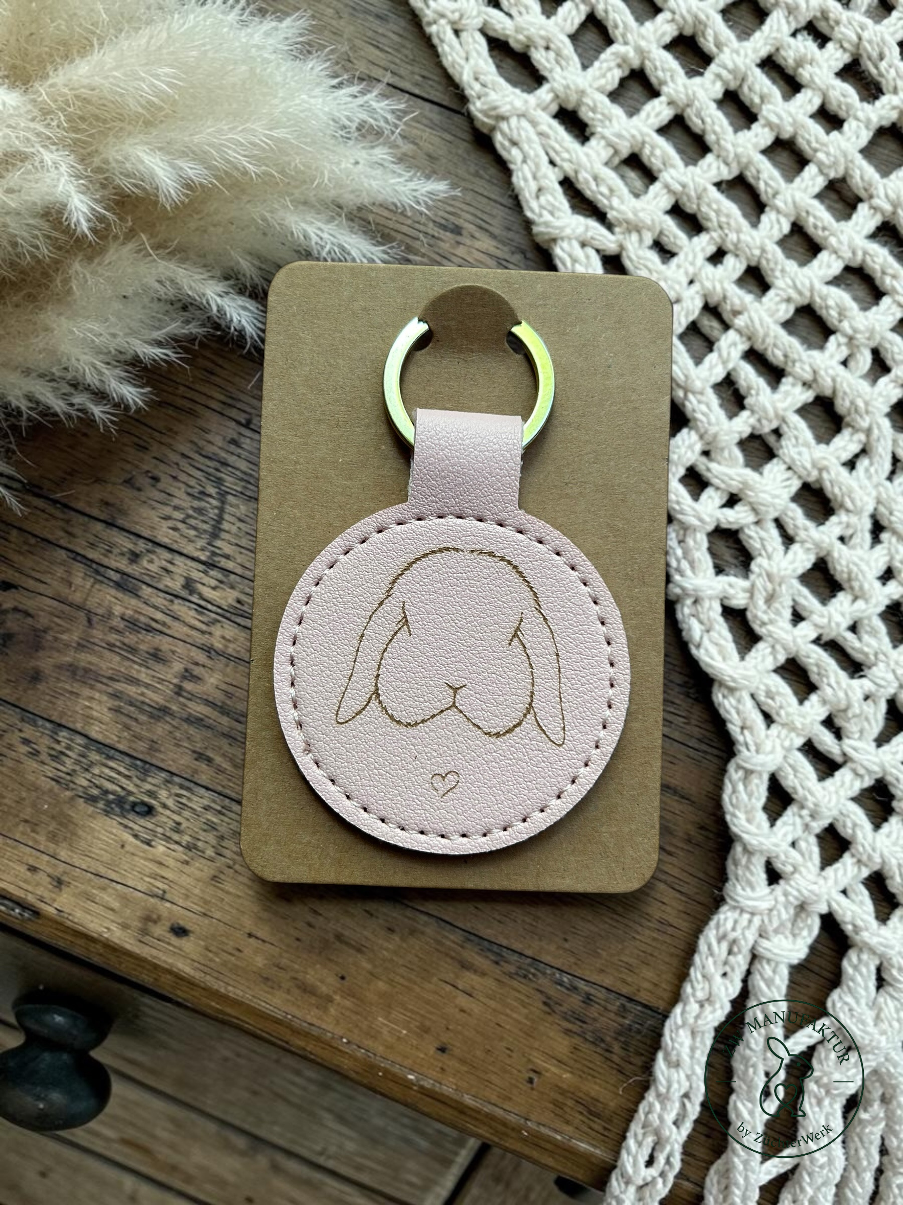 Schlüsselanhänger personalisiert - Kaninchen