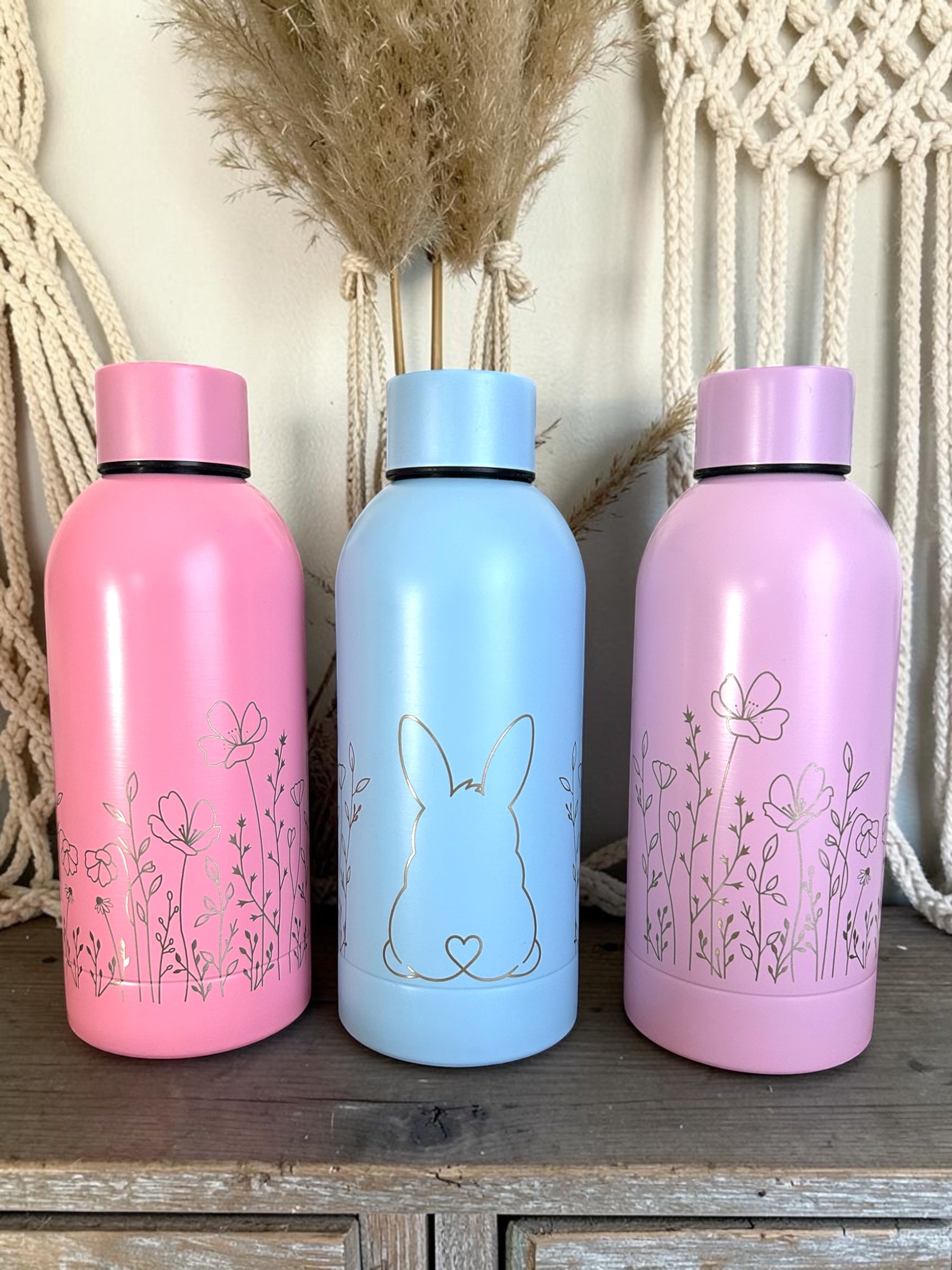 Edelstahl Trinkflasche - Blumenwiese